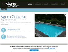 Tablet Screenshot of agora-concept.be